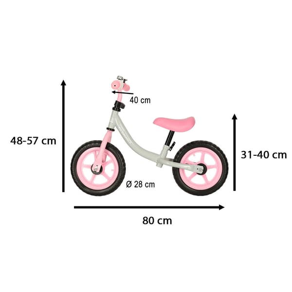 Balanscykel för Barn - Lär barn cykla Vit