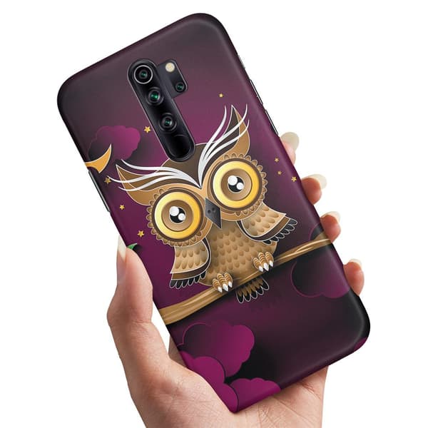 Cover / Mobilcover til Xiaomi Redmi Note 8 Pro - Lysbrun Ugle