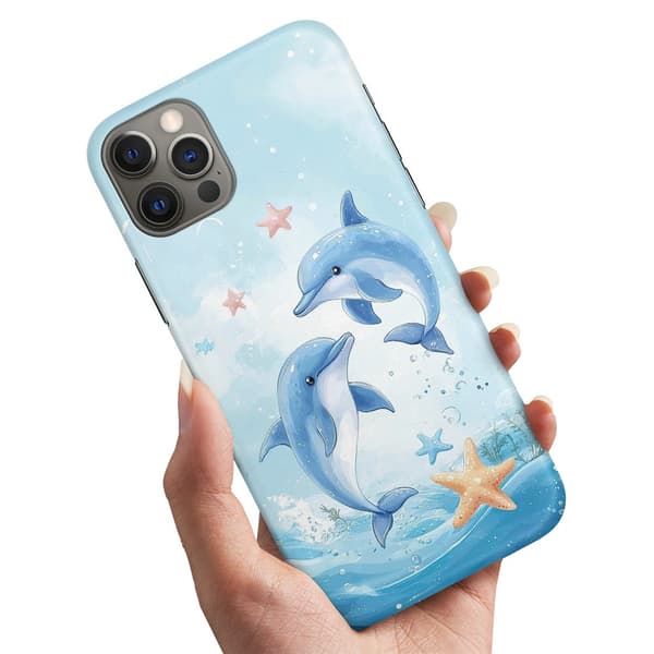 Cover / Mobilcover til iPhone 14 Pro - Dolphins