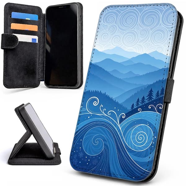 Lommebok Deksel / Mobildeksel til iPhone 17 Pro - Blue Hills