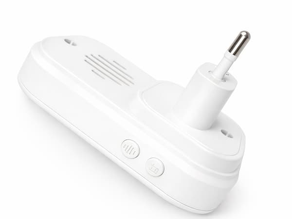 Trådlös dörrklocka kinetisk 130 m IP68 Vit