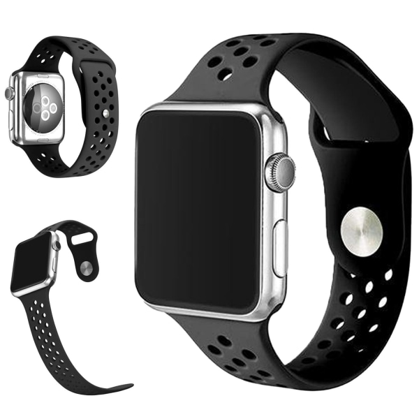 Armband för Apple Watch - Silikon Svart