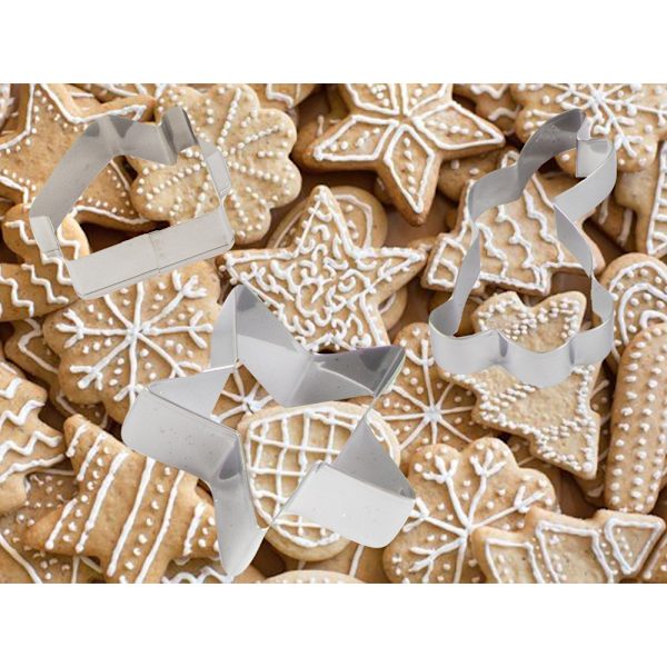 Pepparkaksutskärare julkakor 15 st. Att baka