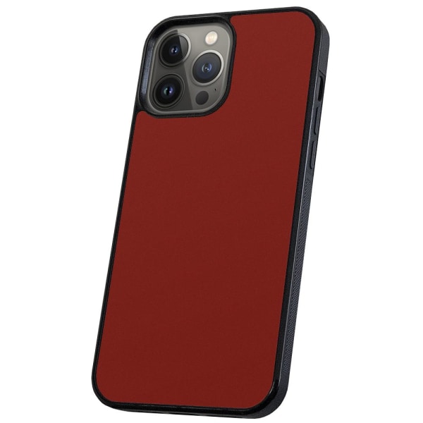 iPhone 13 Pro Max - Kuoret/Suojakuori Tummanpunainen Dark red