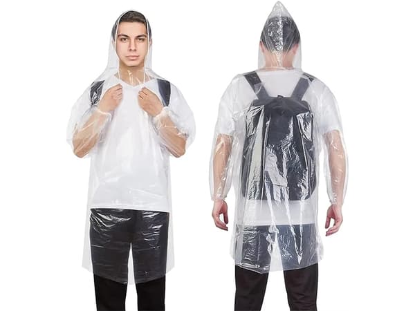 Regnponcho i boll - Nyckelringsmodell