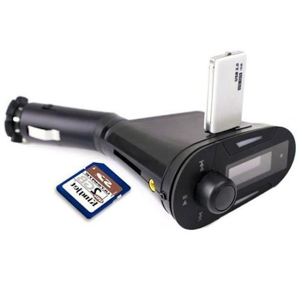FM-lähetin / MP3 USB ä & Vastaustoiminto - SD-Kortti - Autolle Black