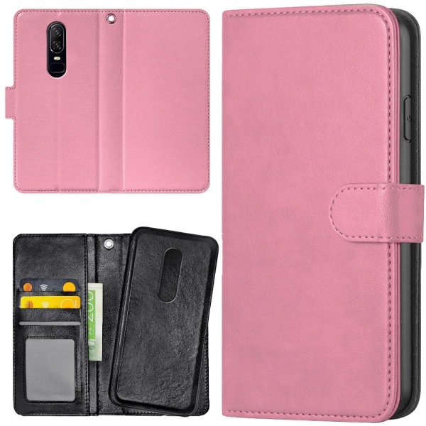 OnePlus 7 - Lommebok Deksel Lyserosa Light pink