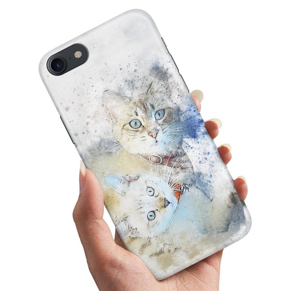 Deksel / Mobildeksel til iPhone 5 / 5S / SE - Katter