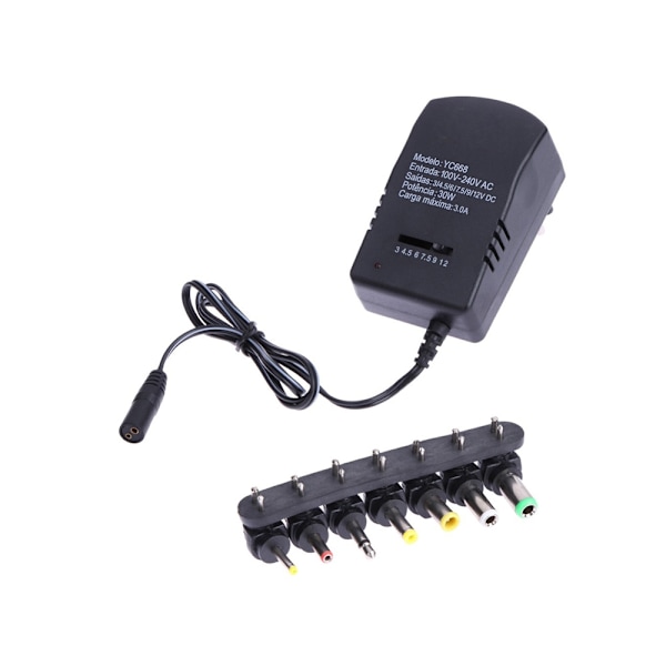Universal Strömförsörjning med 7 Adaptrar - 3v-12v