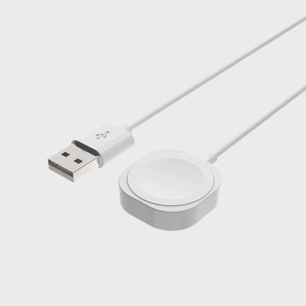 FIXED USB-A Laddkabel för Apple Watch Vit