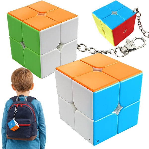 Rubiks kub nyckelring 2x2