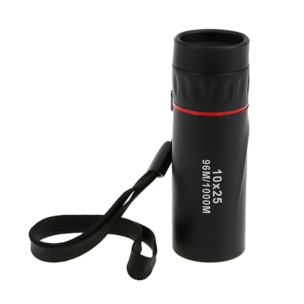 Monokulær Kikkert - 10x25 Black