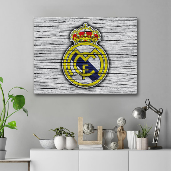 Lærredsbillede / Lærredstryk - Real Madrid - 40x30 cm - Lærred