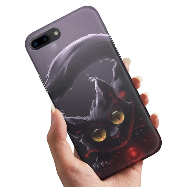 Deksel / Mobildeksel til iPhone 7 / 8 Plus - Svart Katt