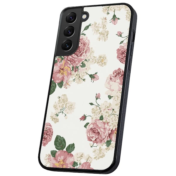 Samsung Galaxy S22 Plus - Skal/Mobilskal Retro Blommor multifärg