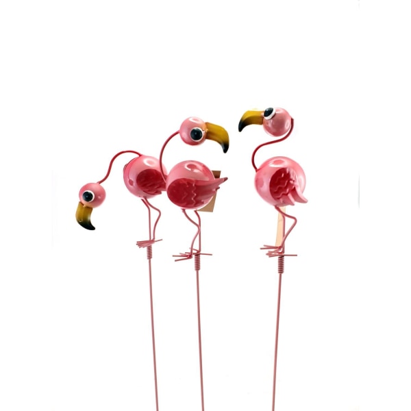 2-Pack - Trädgårdspinne Flamingo - Dekoration - 60 cm
