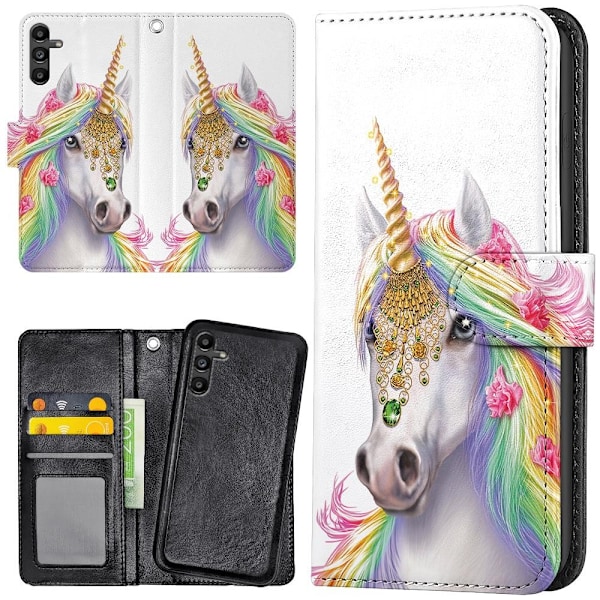 Samsung Galaxy A35 5G - Mobilcover/Etui Cover Unicorn/Enhjørning