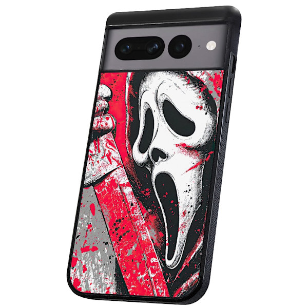 Google Pixel 8 - Deksel/Mobildeksel Scream Ghostface