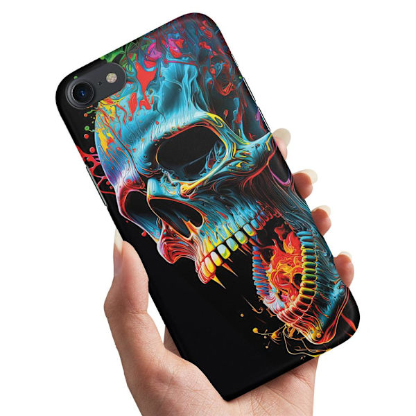 iPhone 7/8/SE - Cover/Mobilcover Skull