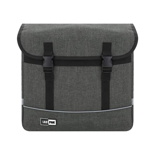 Cykelväska dubbel 35 liter canvas grå