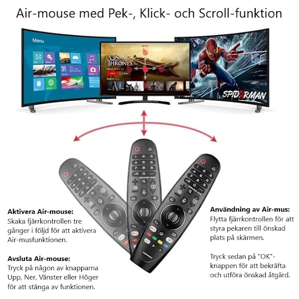 Yleiskaukosäädin - LG Smart TV Utan röstkontroll