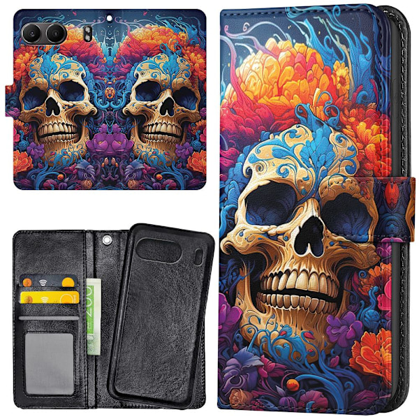 OnePlus Nord 4 - Lompakkokotelo/Kuoret Skull