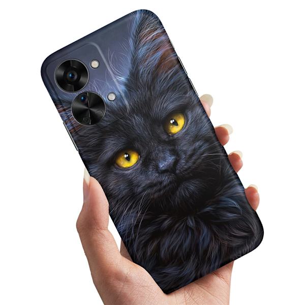 OnePlus Nord 2T - Skal/Mobilskal Svart Katt