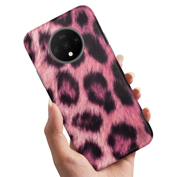 Skal / Mobilskal till OnePlus 7T - Pink Leopard