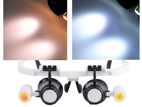 Förstoringsglasögon med LED - 25x