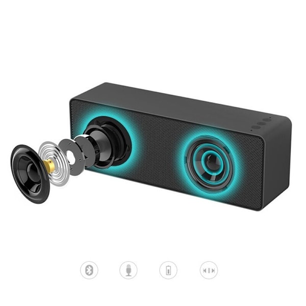 Bluetooth 5.0 -kaiutin - langaton Black