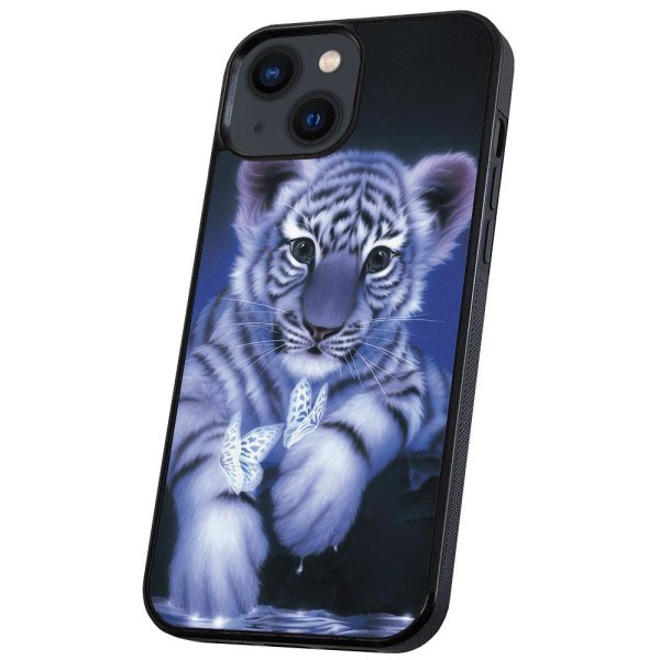 iPhone 13 - Skal/Mobilskal Tigerunge multifärg