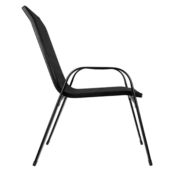 Trädgårdsstolar Set - 4 st Black