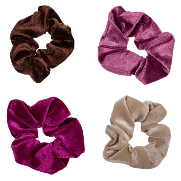 4-Kpl - Scrunchie – Hiusnauha Multicolor