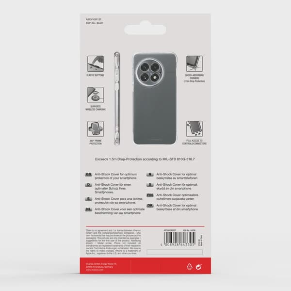 Vivanco Anti-Shock skal OnePlus 13 5G Transparent