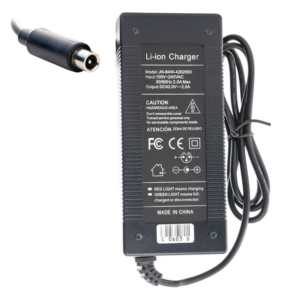 Lader for Xiaomi Elektrisk Scooter-42V 2A-M365, Pro 2, Essential Black