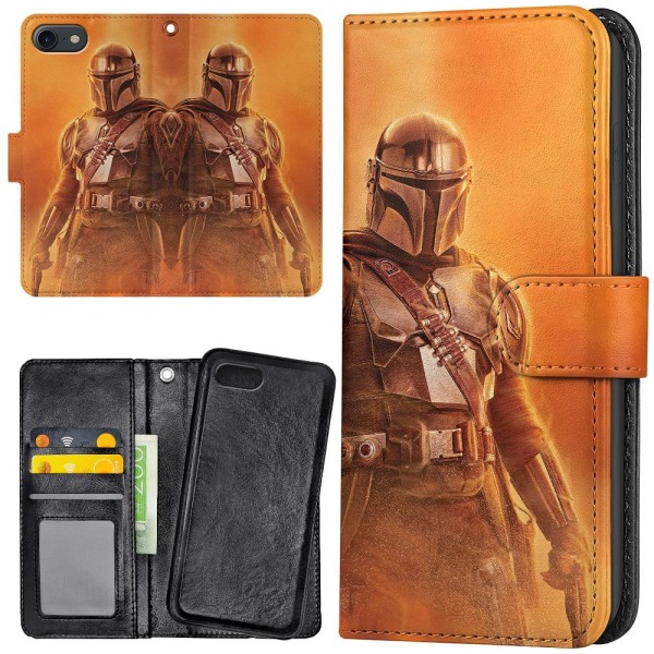 iPhone 7/8/SE - Plånboksfodral/Skal Mandalorian Star Wars