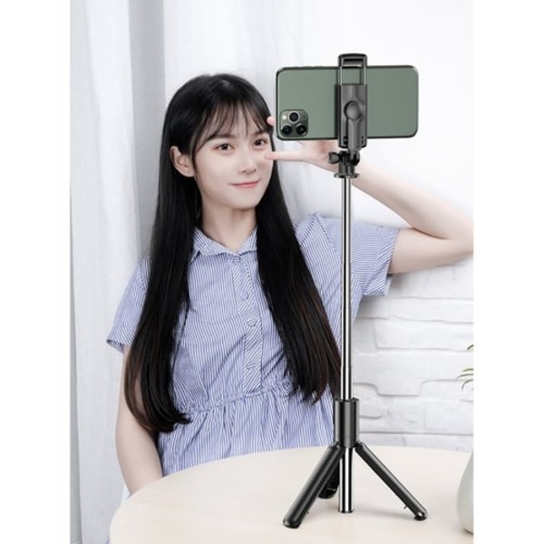 Selfiepinne / Selfie Stick - iPhone/Android - Bluetooth Svart