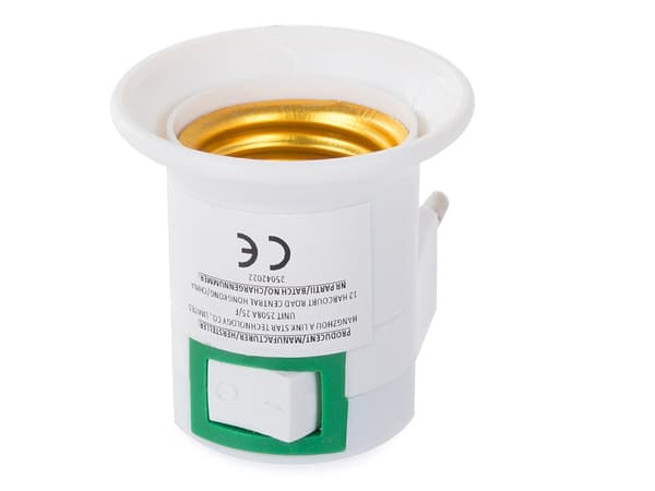 Eluttag Adapter för Glödlampa - E27