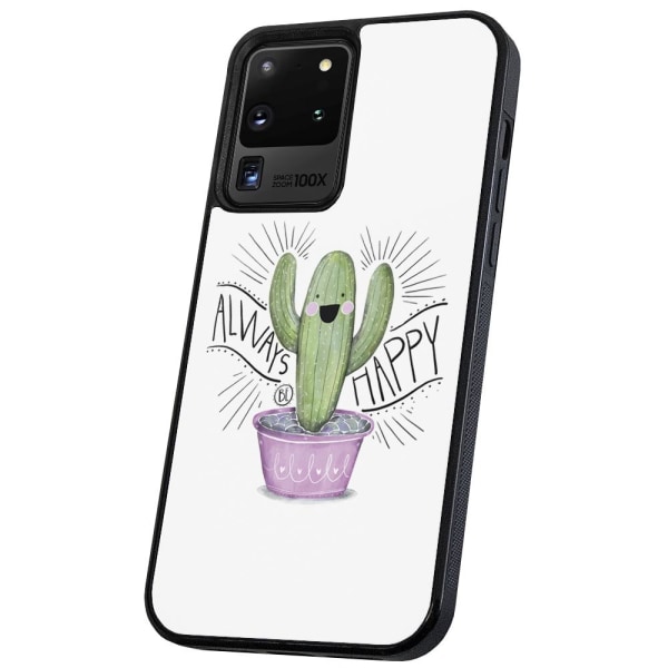 Samsung Galaxy S20 Ultra - Cover/Mobilcover Happy Cactus