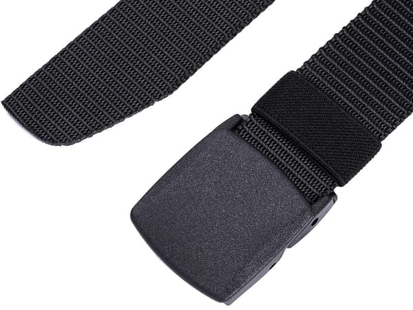 Taktiskt Bälte / Militärbälte - 1,2m x 37mm Black