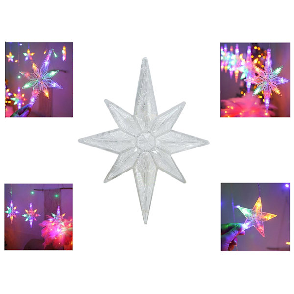 Julstjärnor LED Slinga - Girlang Multicolor