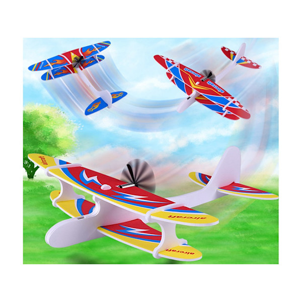 Polystyren flygplan flygande skum usb led glider dart motor