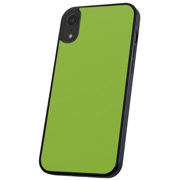 iPhone XR - Cover/Mobilcover Limegrøn Lime green