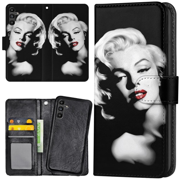 Samsung Galaxy A13 5G/A04s - Plånboksfodral/Skal Marilyn Monroe