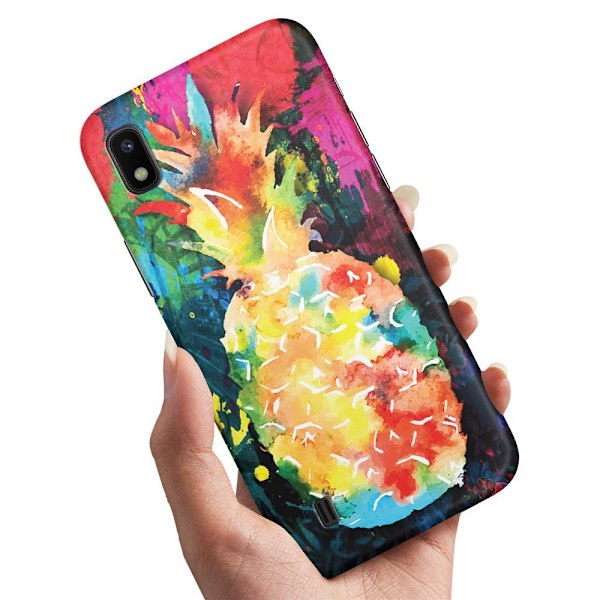 Samsung Galaxy A10 - Skal/Mobilskal Regnbåg Ananas