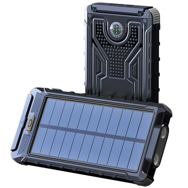 Solar PowerBank / Lader - 10 000 mAh Solar Lader Black