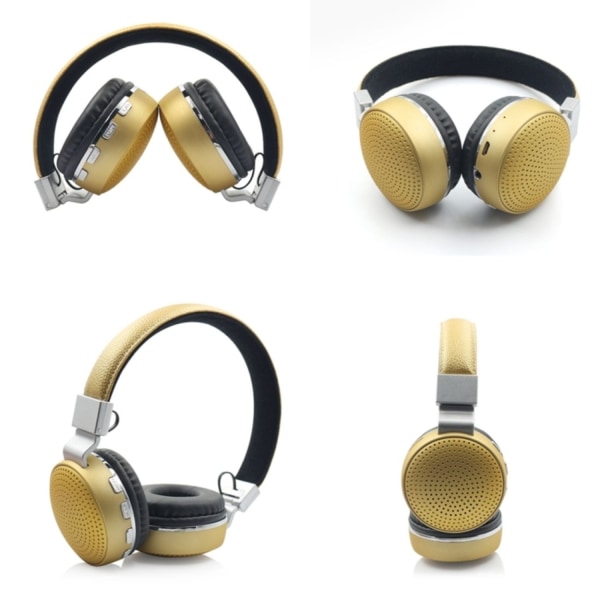 V683 Bluetooth høretelefoner med mikrofon / TF kort - rosa guld Brown