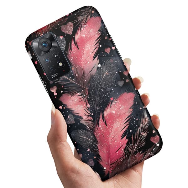 Cover / Mobilcover til Xiaomi Redmi Note 11 - Feathers