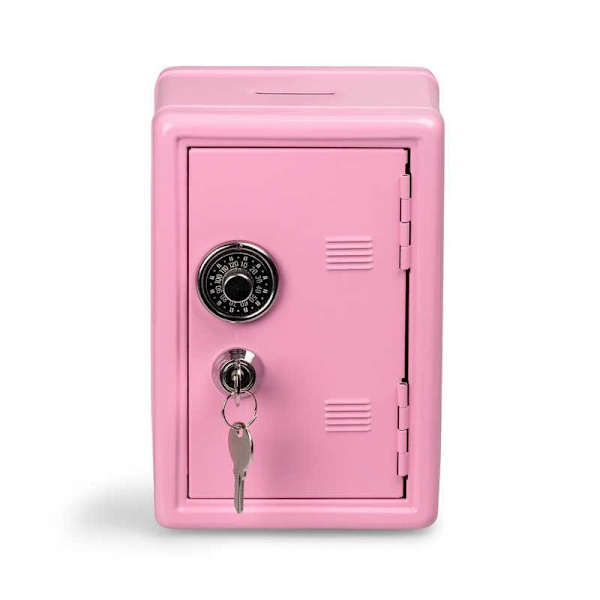Mini Kassaskåp / Sparbössa - 18 cm Pink