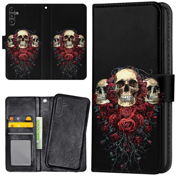 Samsung Galaxy A37 5G - Plånboksfodral/Skal Skulls